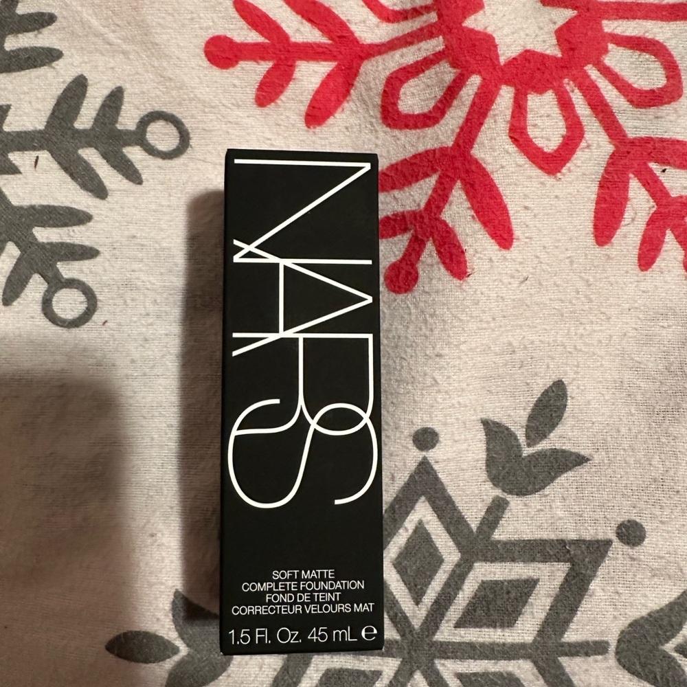 NARS Soft Matte Foundation in Black Packaging